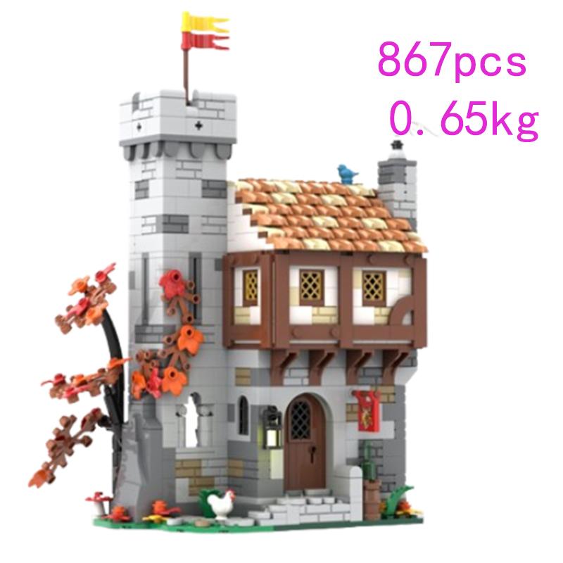 Точечный MOC-236961 221881 186293 177828 177729 Замок Конюшня Здание Маленькие Детали Сборка Строительные Блоки Головоломка Модель Игрушка Подарок