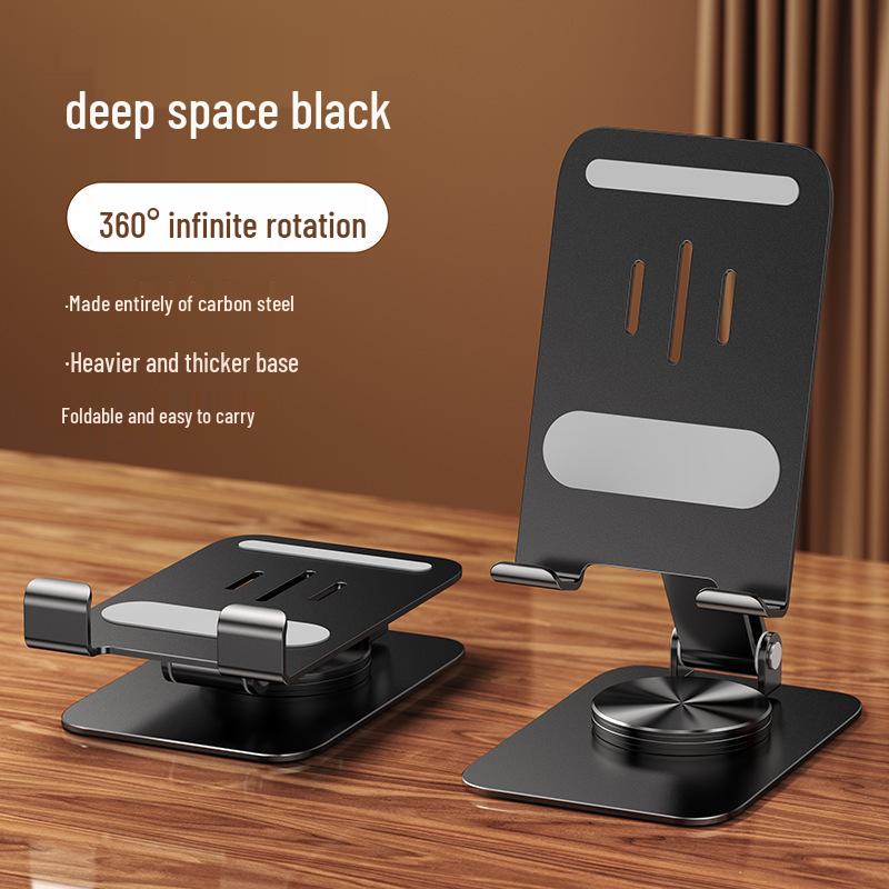 Wood Grain All-Metal Phone & Tablet Stand - Universal Holder for TV Show Watching, Custom Logo