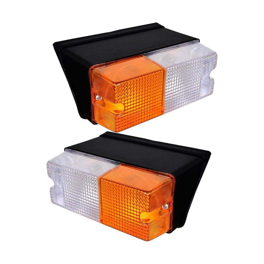 Tractor Taillights Front and Rear Combination Light Compatible with Sonalika Indofarm and Universal Pack of 4