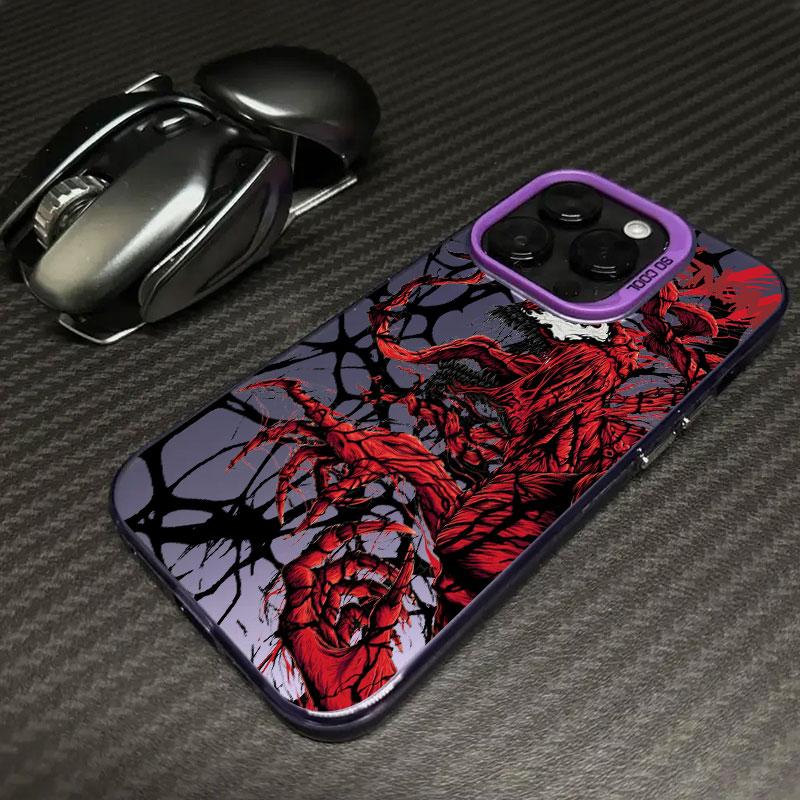 Terrifying Marvel Venom Phone Case For iPhone 11 12 13 14 15 16 17 Pro Max 16e 17E 17 Air Plus Mini Shockproof Fundas Back Cover