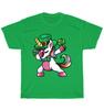 Dabbing Unicorn Lepricorn Dab Dance Leprechaun Shamrock St Patricks Day T-Shirt