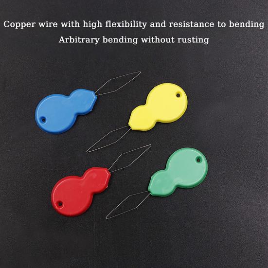 Yousheng 20 Pcs Needle Threaders Gourd Shaped Plastic Needle Threader Seniors Needle Threading Tool for Embroidery Hand Sewing
