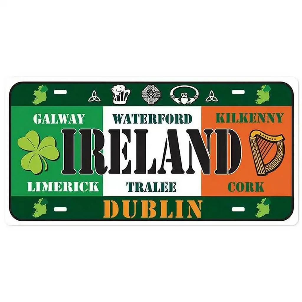 Spain License Plates for Wall Art Decoration Metal Tin Signs Vintage Tags Metal Automotive Signs For Cafe Bar Club Garage Pubs