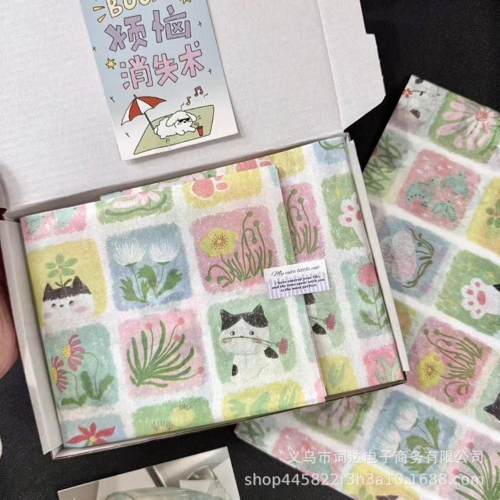 10PCS Hand-rubbed Bowknot Sydney Paper Bowknot Design Bouquet Flower Wrapping Paper  Festival Gift