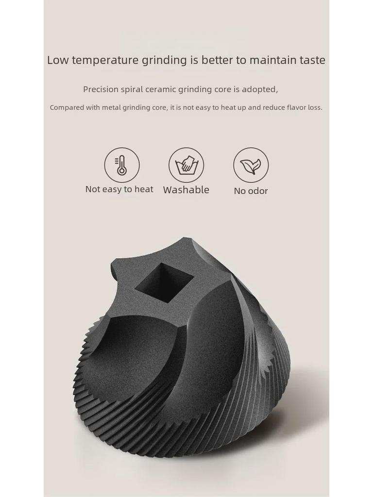 Hand-Cranked Portable Coffee Bean Grinder - Manual Household Brewing Equipment