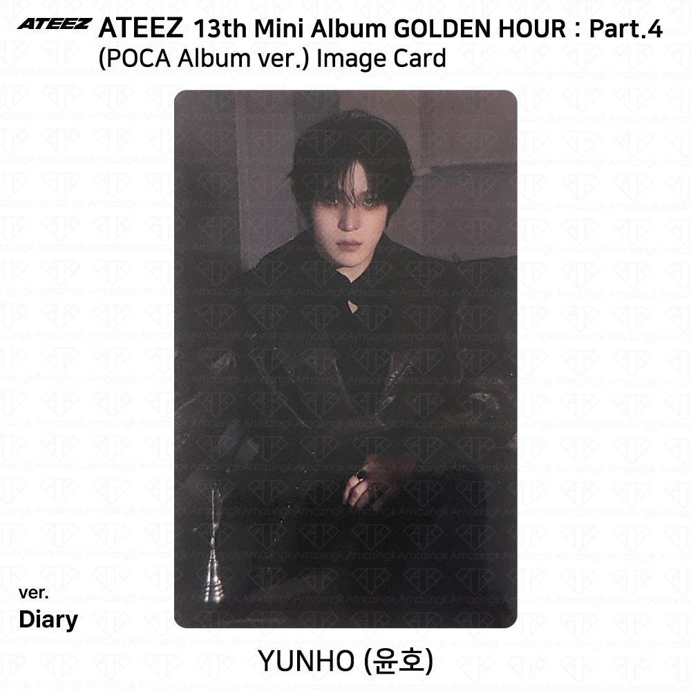 ATEEZ 13-й мини-альбом Golden Hour Часть 4 POCA Альбом версия. Фотокарта