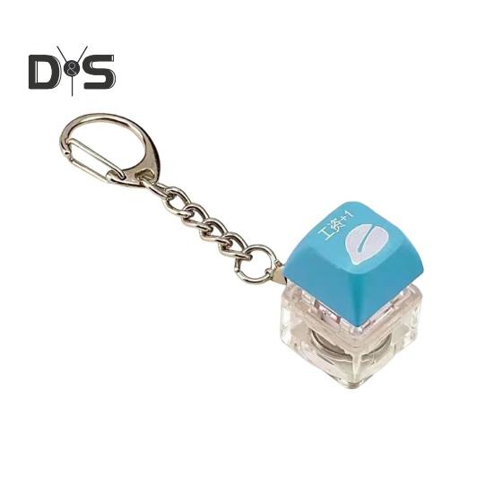 Fidget Toys Keyboard Adult Kids Keychain Stress Relief Toy Exercise Wrist Stress Relief Keychain Fidget Toy Decompression Toy Keychain