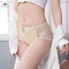 Women's Summer Thin Sexy Lace Panties Underwear Seamless Mid-high Waist Breathable Cotton Crotch Antibacterial Women's Briefs Knickers