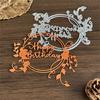 Wreath Cutting Dies for Photo Scrapbooking Card Making Decorations Embossing Stencils Happy Birthday Die Cuts