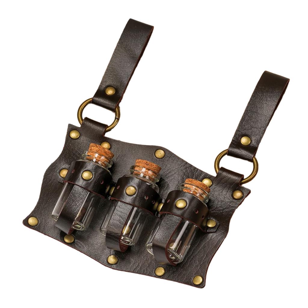 Реквизит для ведьм эпохи средневековья эпохи Возрождения, волшебные зелья ручной работы, поясные мешочки для костюмированного мероприятия