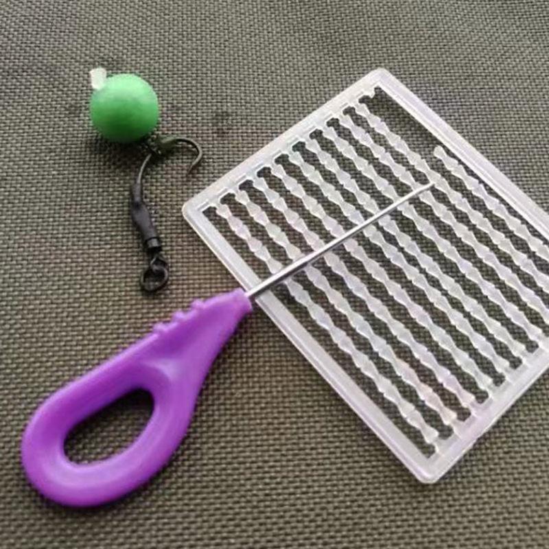 Карповая рыбалка Оснастка Ронни Крючок с широким поддевом с поводком и противозакручивающимся рукавом Плетеная леска Карповая оснастка Крючок с широким поддевом