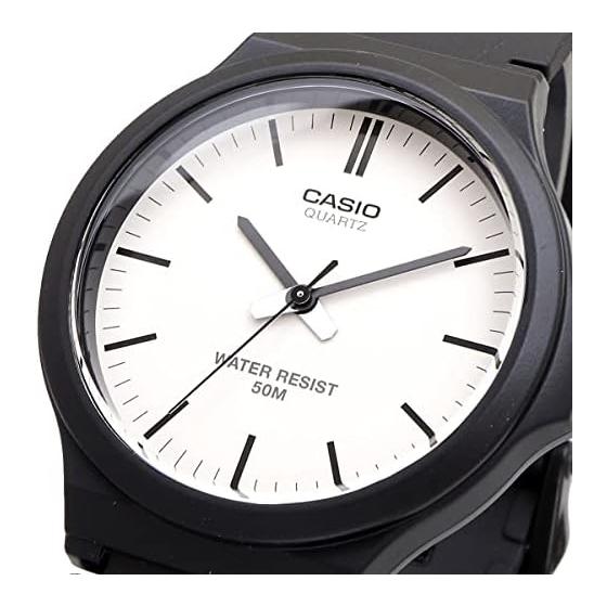 [Casio] Стандартные аналоговые кварцевые часы MW-240-7EV Без косметической коробки Мужские Черные x Белые Зарубежная модель [Параллельный импорт]