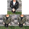 Качественная мужская куртка с длинным рукавом на молнии для мотоциклистов, винтажное приталенное пальто**