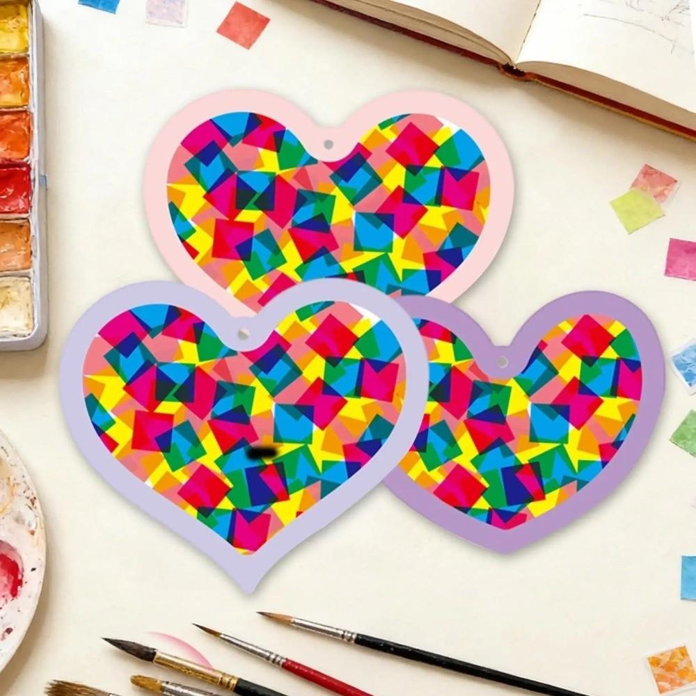 Ability Training Paper Cutting Kit Colorful Handmade Suncatchers Craft Birthday Party