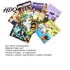 Cartoon Style Halloween Illustrations 8PCS Coloring Book Cute Ghost And Pumpkin Illustrations Thick Holiday Pages Paper Kids Set for Party