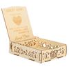 Wooden Guest Book Message Box Gift Card Holder Romantic Wedding Signature Supplies