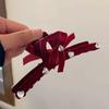 Ретро бархатные заколки для волос с бантом, модные заколки для волос со стразами, когти в виде краба, заколки для волос, винтажные головные уборы, женские аксессуары для волос, подарок