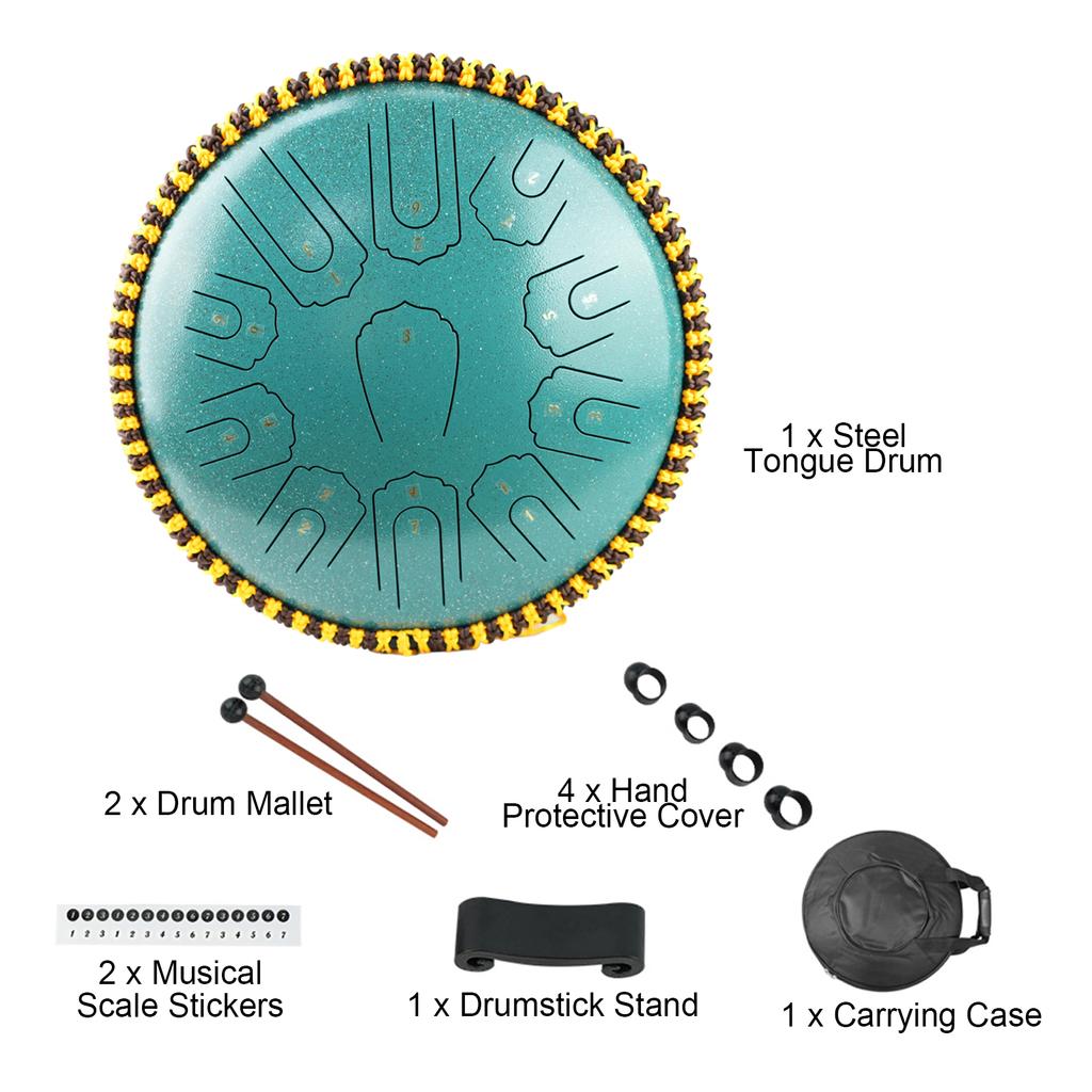 Стальной барабан для языка, 15 дюймов, 21 нота, ударный инструмент C, Balmy Drum с барабанными молотками для