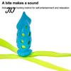 Durable Dog Chew Toys Octopus Squid Toy, Interactive Tug Squeaky Pet Molar Toy with Washable Squeak for Pets Fabric Strips, Waterproof Dogs,