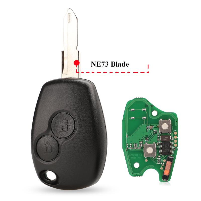 Jingyuqin 2BTN Remote Key For Renault Duster Modus Clio 3 Twingo DACIA Logan Sandero Kangoo 433MHz PCF7946 PCF7947 pcf7952E Chip