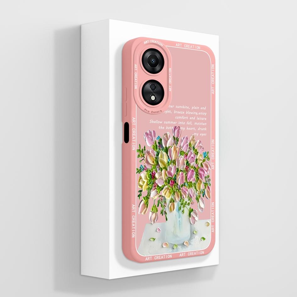 Для Oppo A58 A78 4G 5G чехол Роскошный модный противоударный противоударный противоударный квадратный матовый мягкий жидкий силиконовый протектор экрана для бамперов Oppo