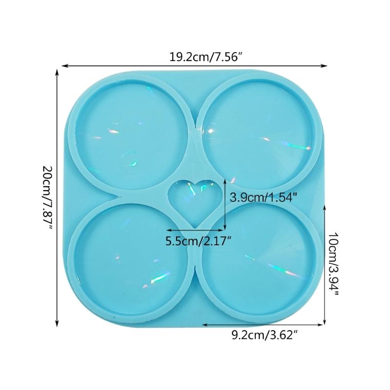 Placemat Tray Molds DIY Coaster Molds Silicone Tray Molds Epoxy Resin Casting Molds for DIY Casting Home Decoration