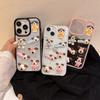 Cartoon Puppy Phone Case for IPhone16Promax Transparent Glue for Apple 15 Sequin 17 Female Model Ins