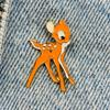 New Enamel Pin Animal Bambi Deer Metal Pin Gift Birthday 1 Piece