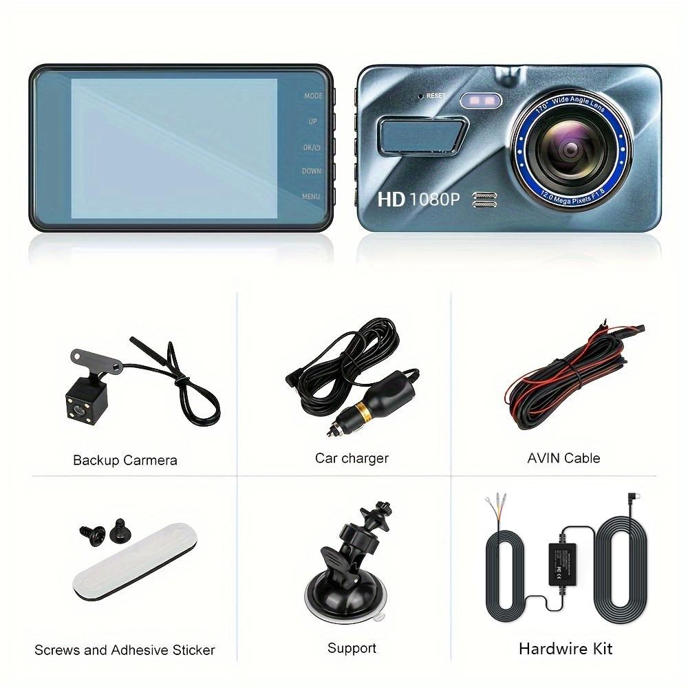 Car DVR 2 Cameras  4.0 Inches Dash Cam Car Video Recorder Auto Registrator Dvrs Dash Cam with Dual Ways Cameras car accessories