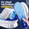 Sports Insole Latex Sport Men Women Insoles Soft High Elasticity Shoe Pads Breathable Deodorant Shock Absorption Cushion Arch Support Insole