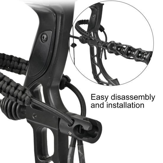 Ремень для стрельбы из лука, регулируемый, быстросъемный, нейлоновый, плетеный, ремешок на запястье, веревка для охоты на открытом воздухе