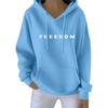 Women's Casual Fashion Print Long Sleeve Hooded Sweatshirt Top