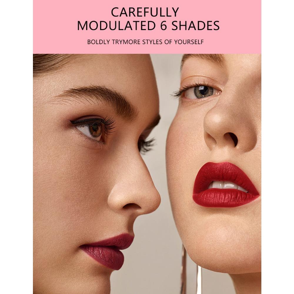 Fit Colors 3 матовых помады в упаковке, туманный бархат, яркий цвет, не прилипающий блеск для губ