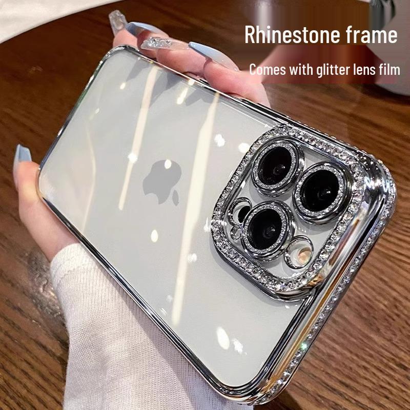 iPhone 16/17 Pro Max Diamond Edge Clear Silicone Case