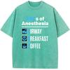 Anaesthesiologist Anesthesiology Doctor Nurse Funny ABCs of Anesthesia Essential T-Shirt Cotton Washed T-Shirt