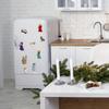 9 шт./пакет DIY Подарочная нашивка на холодильник Симпатичная ПВХ Мини Статуэтка Рождественские DIY Аксессуары