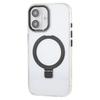 For iPhone 16 Case Compatible with MagSafe Kickstand TPU + PC Clear Phone Cover - Black