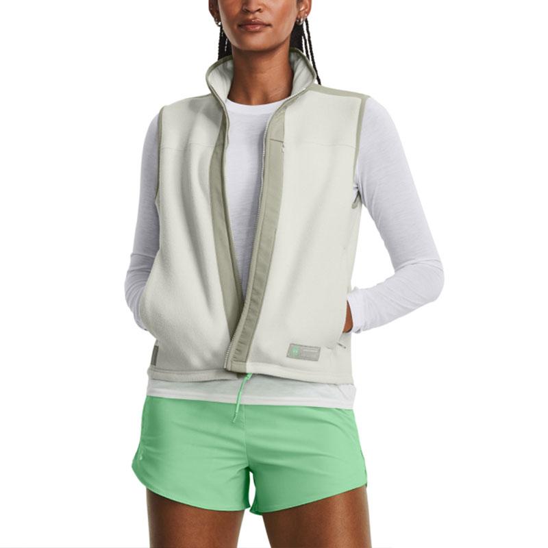 Under Armour Жилет для женщин из микрофлиса Maxx Color Block Outdoor Sports, зеленый 1379921-502