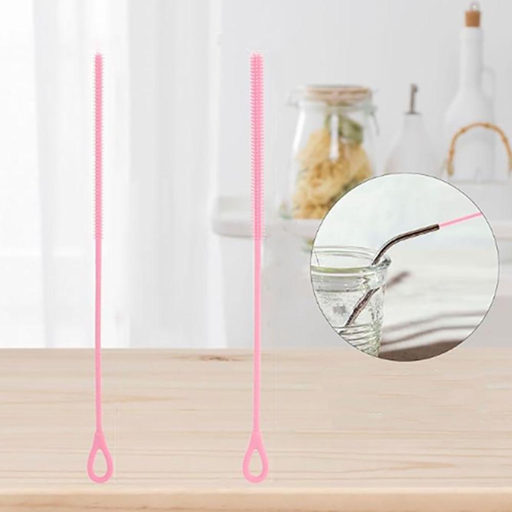 2 шт. Гибкая щетка для чистки трубок 6/8 мм щетка для соски силиконовая щетка для соломинок кухонные щетки