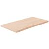 342920 vidaXL Shelf Panel 40x20x1.5 Cm Solid Untreated Oak Wood