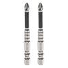2-Piece Phillips Bit Driver Bit, PH2, 70mm Long, Hex Shank, Strong Magnetic Bit, Non-Slip, for Electric Screwdrivers, Silver