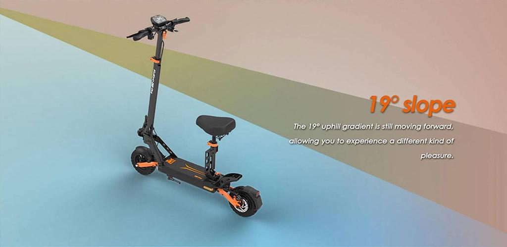 Electric Scooter Foldable Kukirin G2 Pro 600W Motor Top Speed 45Km/h With Removable Seat 48V 15.6AH Range 58Km Load 120Kg