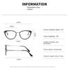 2Pcs  New Cat Eye Myopia Glasses For Women Ladies Nearsighted Eyewear Minus Blue Light Blocking Computer Eyeglasses
