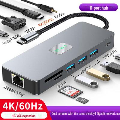 Док-станция для ноутбука 11-в-1 USB-C на 4K60 Гц HDMI