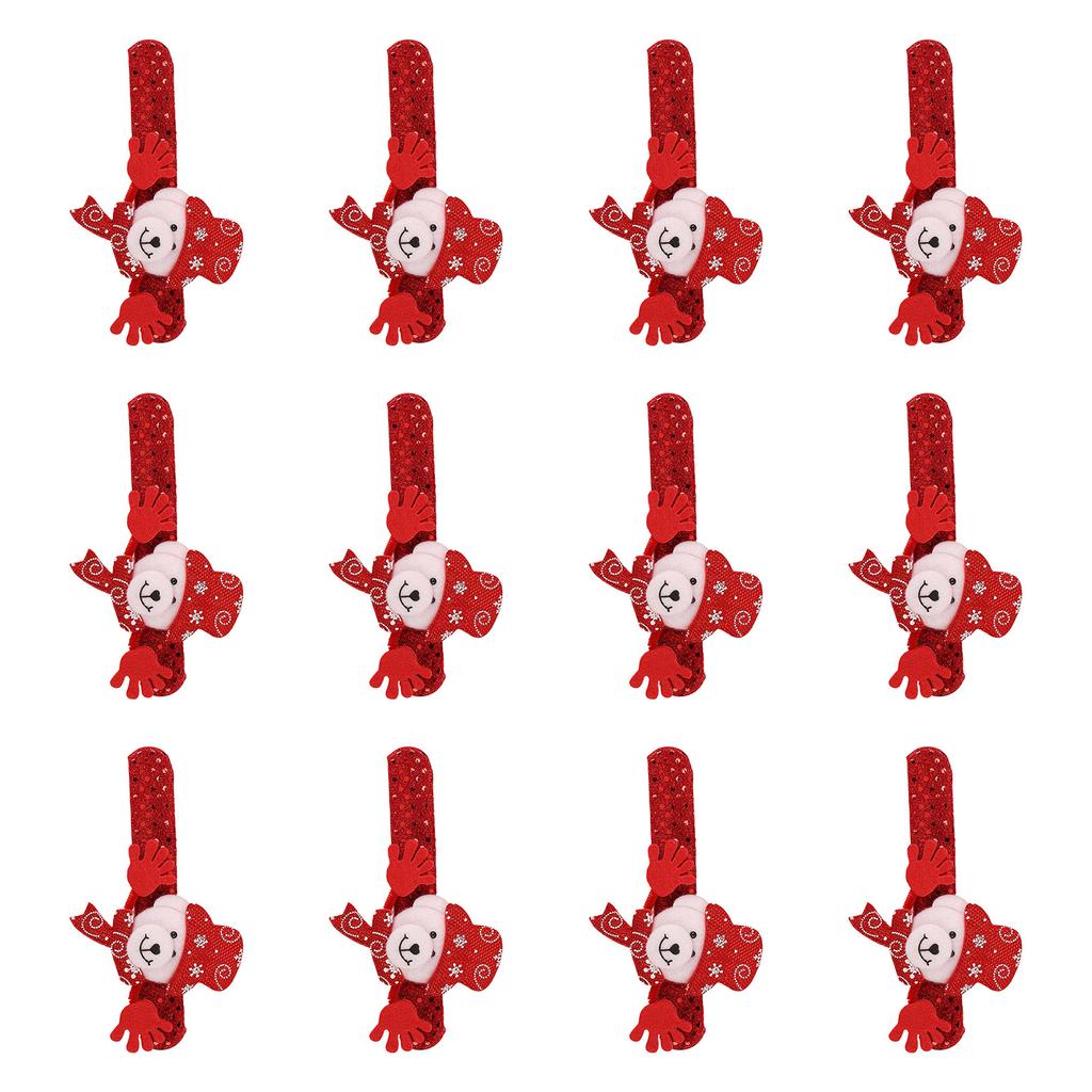 12 шт. Рождественские браслеты-хлопушки Праздничные браслеты-хлопушки для детей и взрослых Рождественские товары для вечеринки Наполнители для чулок