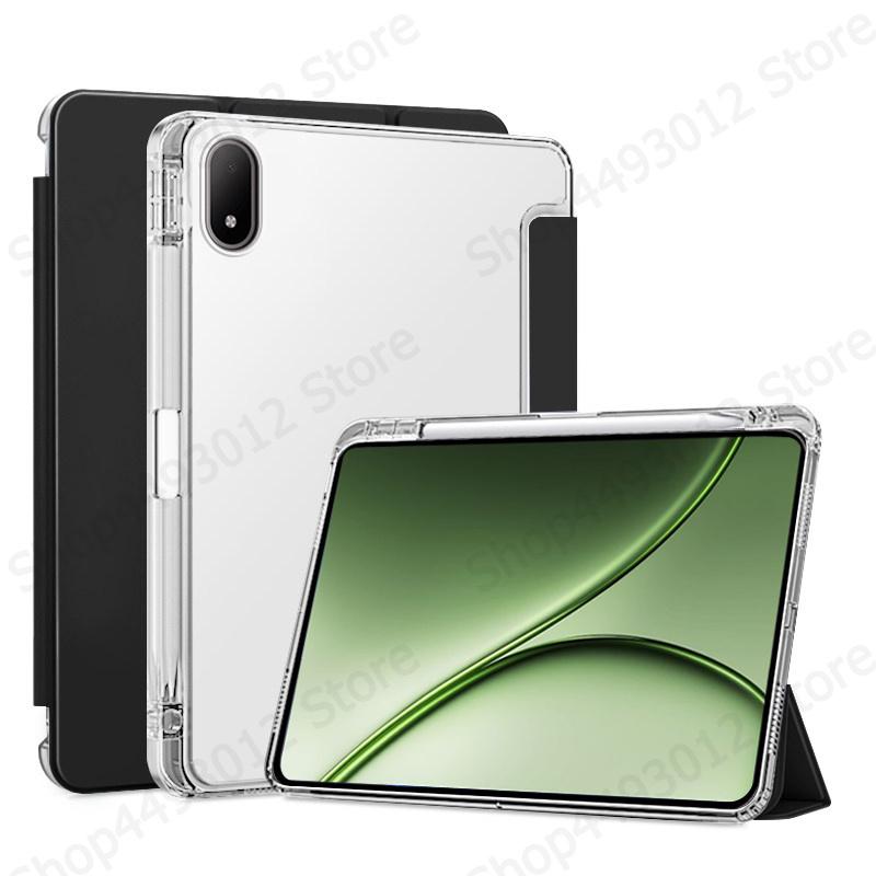 Чехол для Oneplus Pad 4 с держателем для стилуса, трехскладный, из кожи, с мягкой задней крышкой, подставка, чехол-книжка для планшета OnePlus Pad 4 Oneplus Pad4, 13.2 дюйма