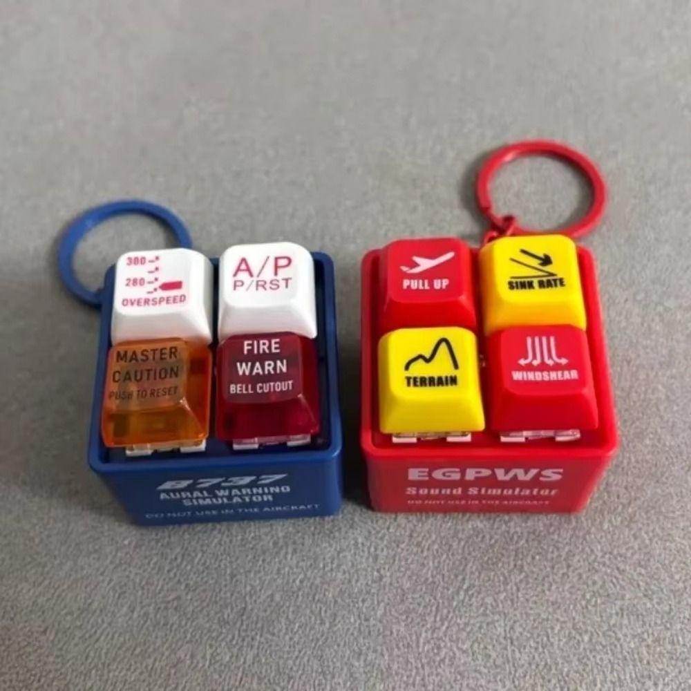 Highly Simulated Pilot Keychain 737 Airbus 737 Warning Sound EGPWS Warning Simulator Kids Toy