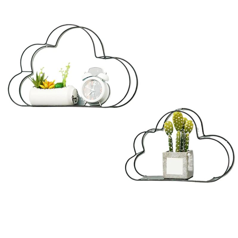 Органайзер для хранения в форме облака, подвесная настенная полка, декоративный органайзер для хранения, украшения для дома