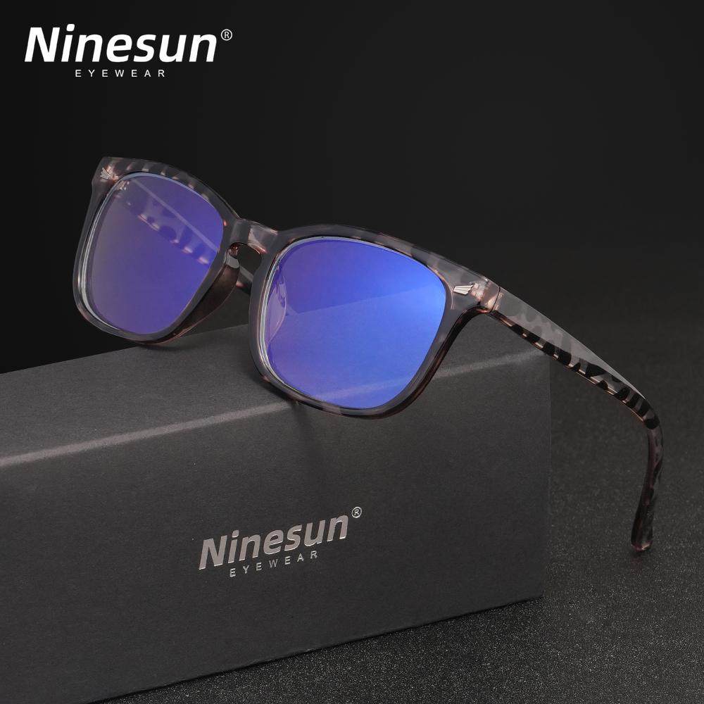 NINESUN Rectangle Blue Light Blocking Glasses Women Men Eyewear Anti Blue Ray Computer Relieve Fatigue Optical Lens Eyegalsses