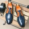 Fashion Men's Personalized Color Matching Casual Shoes 2024 Leather Male Classic Oxfords Shoes Mew Male Comfortable Business Dress Shoe